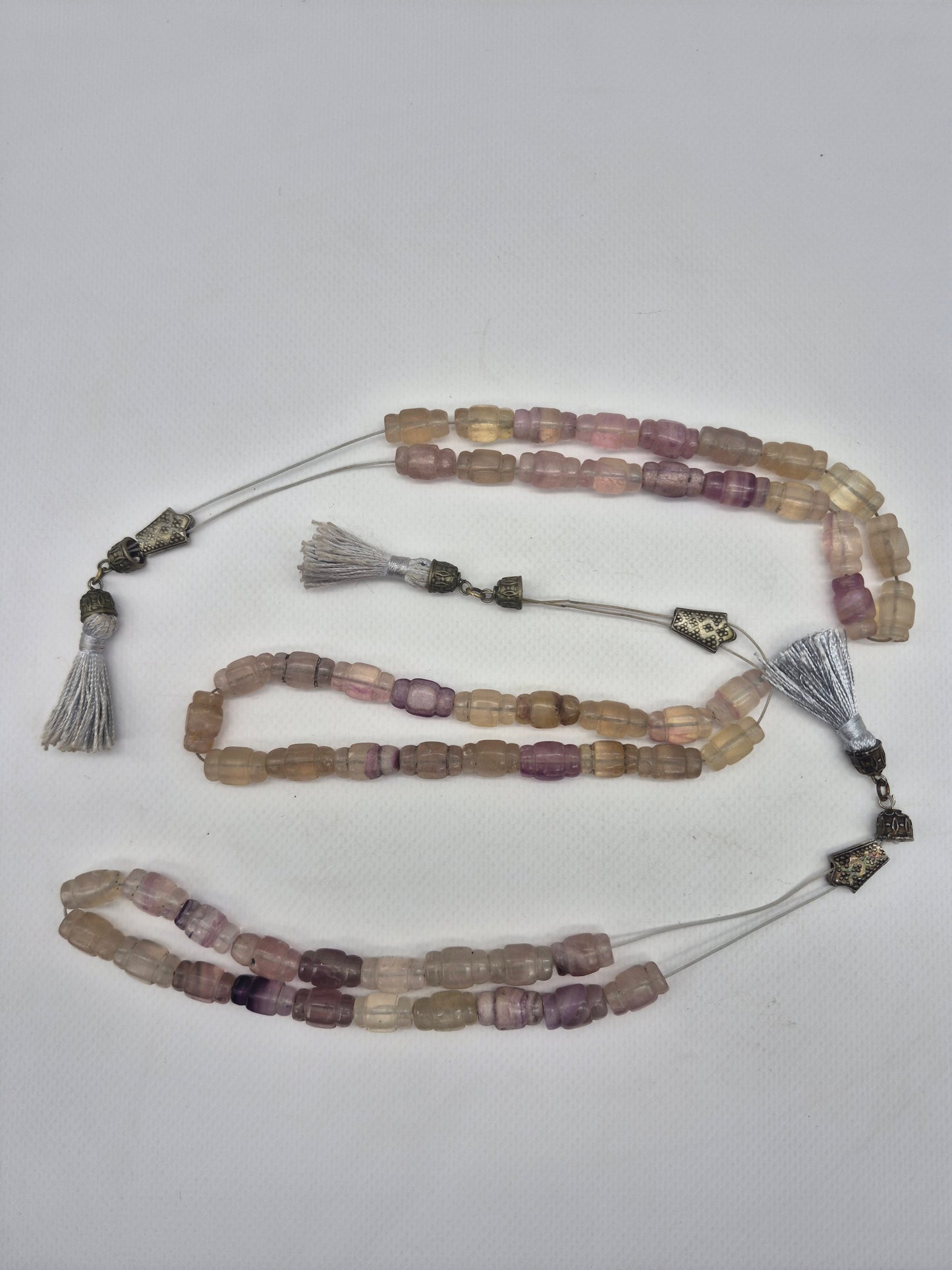 Fluorite Handmade Worry beads - Greek kompoloi