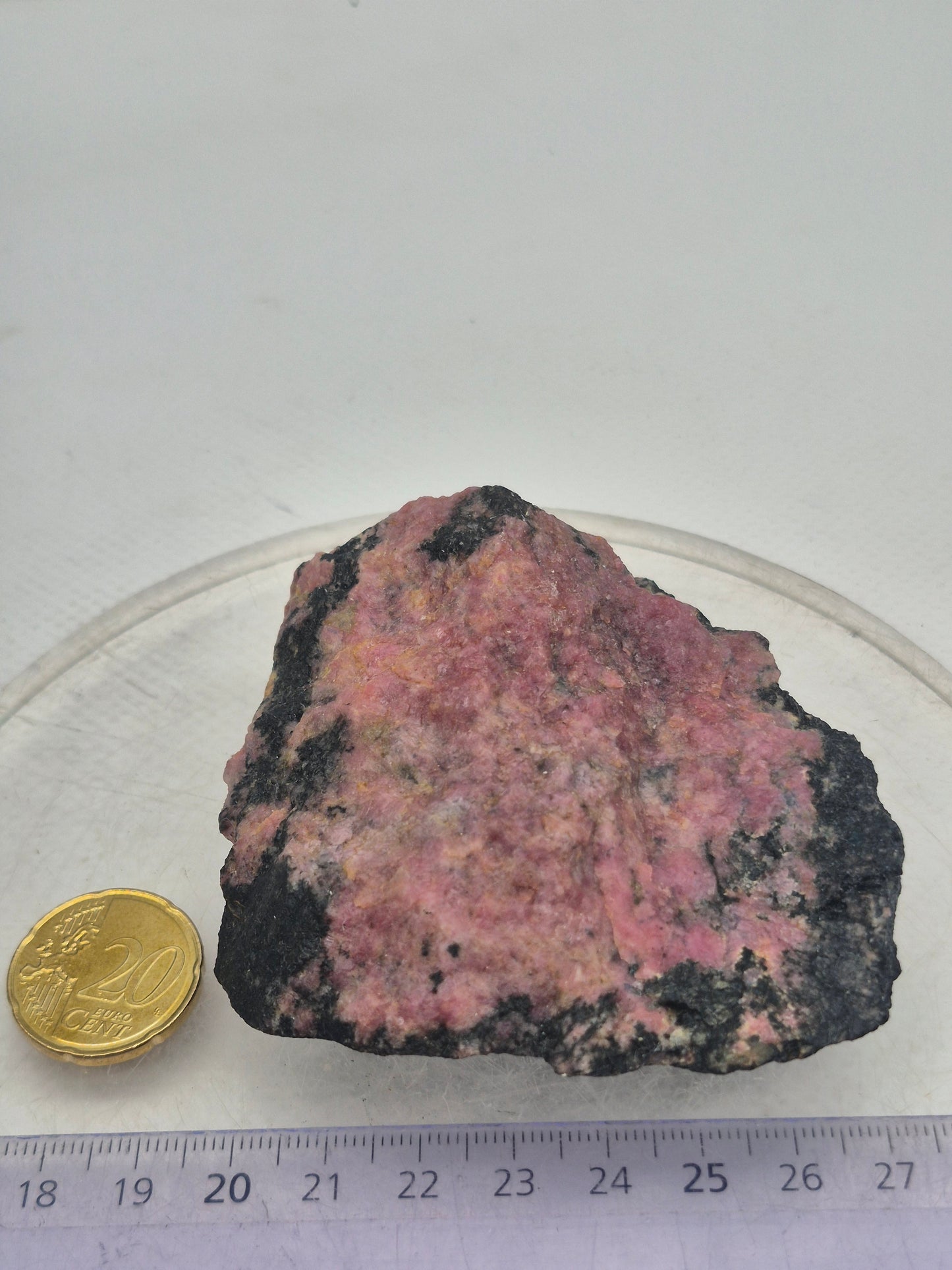 Raw Rhodonite Crystal Specimen - Raw Pink Stone for Emotional Balance