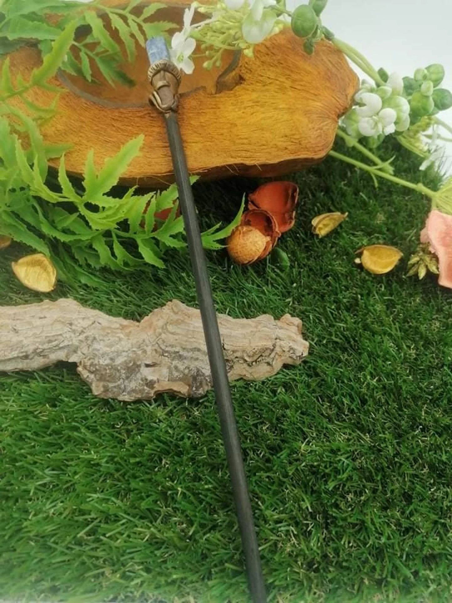 Natural Lapis Lazuli Crystal Wand: Fairy Wizard Healing Stone