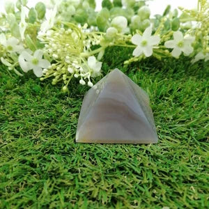 Beautiful Agate Pyramid, Reiki Healing Crystal, Gift Idea