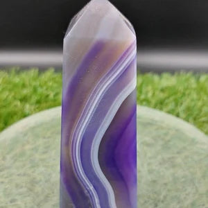 Purple Agate - Agate Point -Agate Tower - Soothing Crystal - Crystal Healing - Chakra