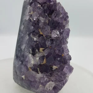Amethyst with Calcite Natural Rough Crystal, Amethyst Cluster , Collection Rough Mineral