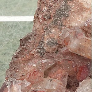 RARE Red Quartz with Hematite Oxidation EST.1968 - FROM Reunion Orange River Namimbia