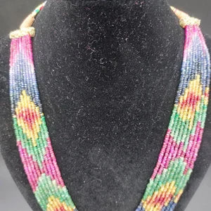 Luxury Emerald-Sapphire-Ruby Layering Necklace - Healing Stone - Gift Idea - Protection