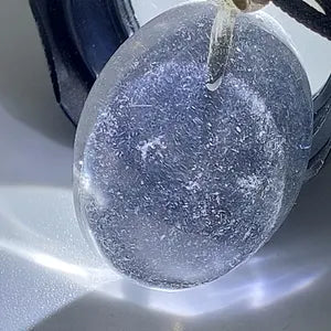 Clear Quartz Crystal Necklace, Translucent Stone Necklace, Energy Protection Necklace