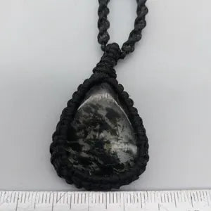 Tourmalinated Quartz Macrame Necklace