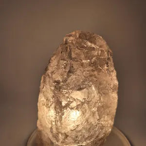 Raw Smokey Quartz Lamp, Raw Stone Home Decor, Raw Crystal Lighting