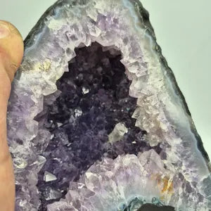 Large Amethyst Cathedral Geode – Deep Purple Crystal Cave