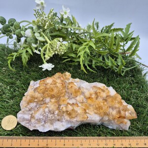 Citrine Rough Crystal, Citrine Cluster, Rough Citrine Crystal, Geode Home Decor, Happiness Prosperity