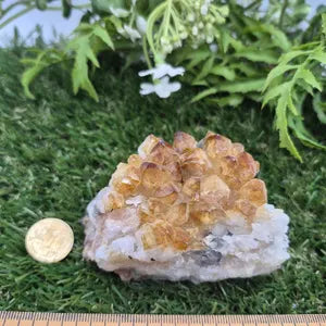 Raw Citrine Cluster - Natural Rough Yellow Crystal Specimen
