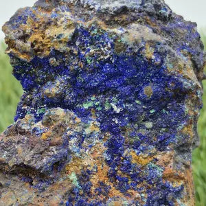 Azurite Malachite Rough Stone from Greece | Raw Greek Mineral Specimen