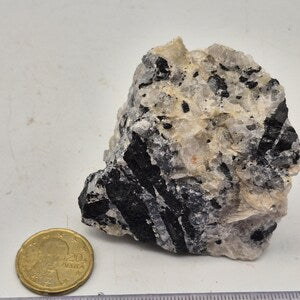 Raw Quartz with Black Tourmaline | Protection & Cleansing Crystal