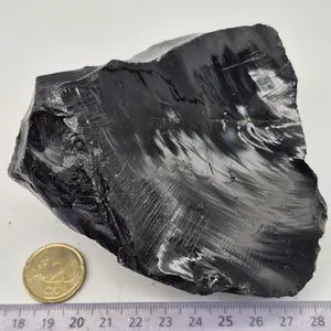 Raw Black Obsidian, Collector's Piece Rough Black Mineral