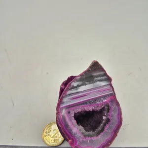 Pink Agate with Amethyst Geode – Natural Crystal, Collector’s Mineral