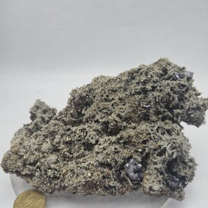 Galena Chalcopyrite Quartz Points Pyrite Cluster | Bulgarian Mineral Specimen