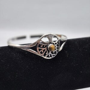 Tiger's Eye Crystal Silver Plated Bracelet