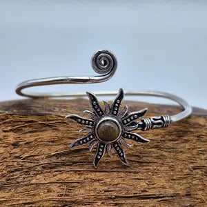 Tiger's Eye Crystal Silver Plated Bracelet