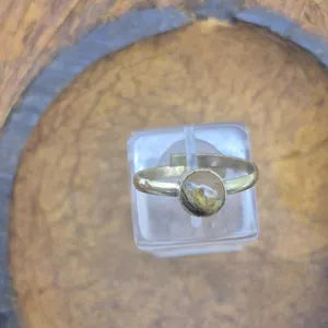 Tiger's Eye Crystal Brass Ring