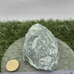 Raw Green Aventurine Crystal: Luck Stone, Heart Chakra Healing ( 397gr)