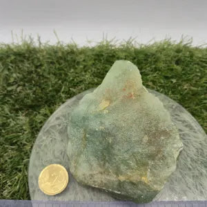 Raw Green Aventurine Crystal: Luck Stone, Heart Chakra Healing ( 382gr)