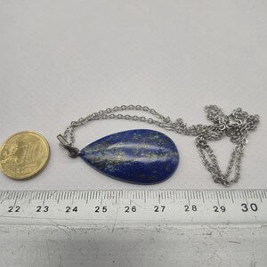 Lapi Lazuli Crystal Necklace, Lapis Lazuli Pendant