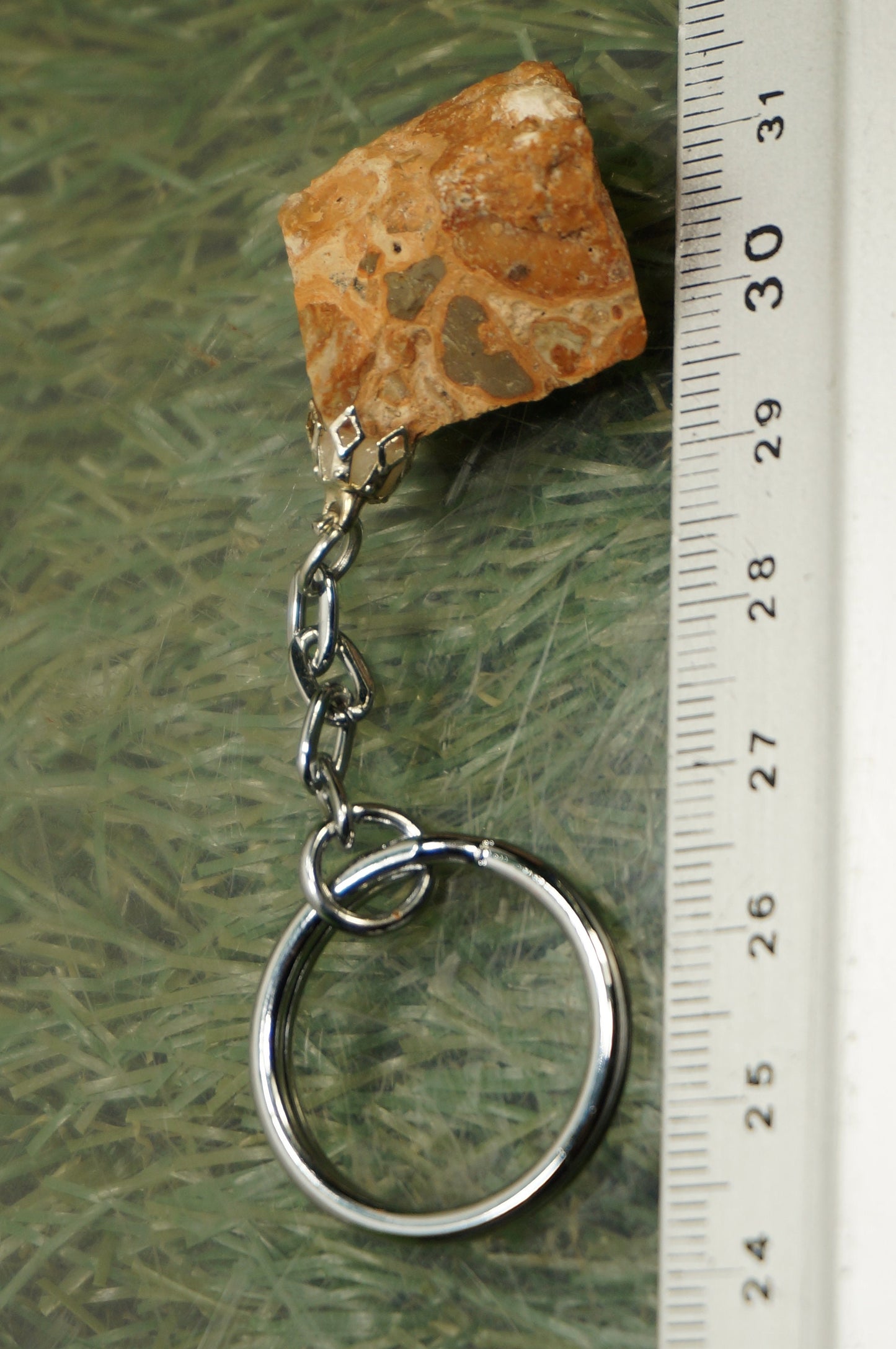 Μπρελόκ από φυσικό Leopard Jasper Crystal