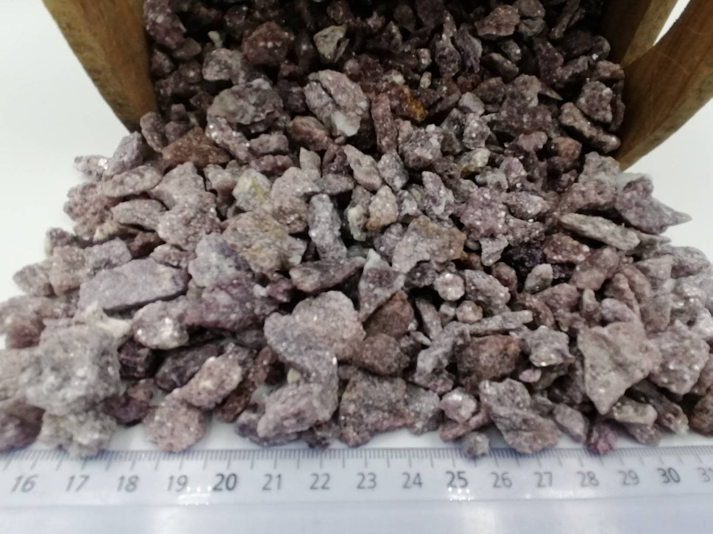 Pink Turmaline Lepidolite Crystal Chips, Tumbled Healing Gemstone, New Age Rough Semi-Precious Rocks