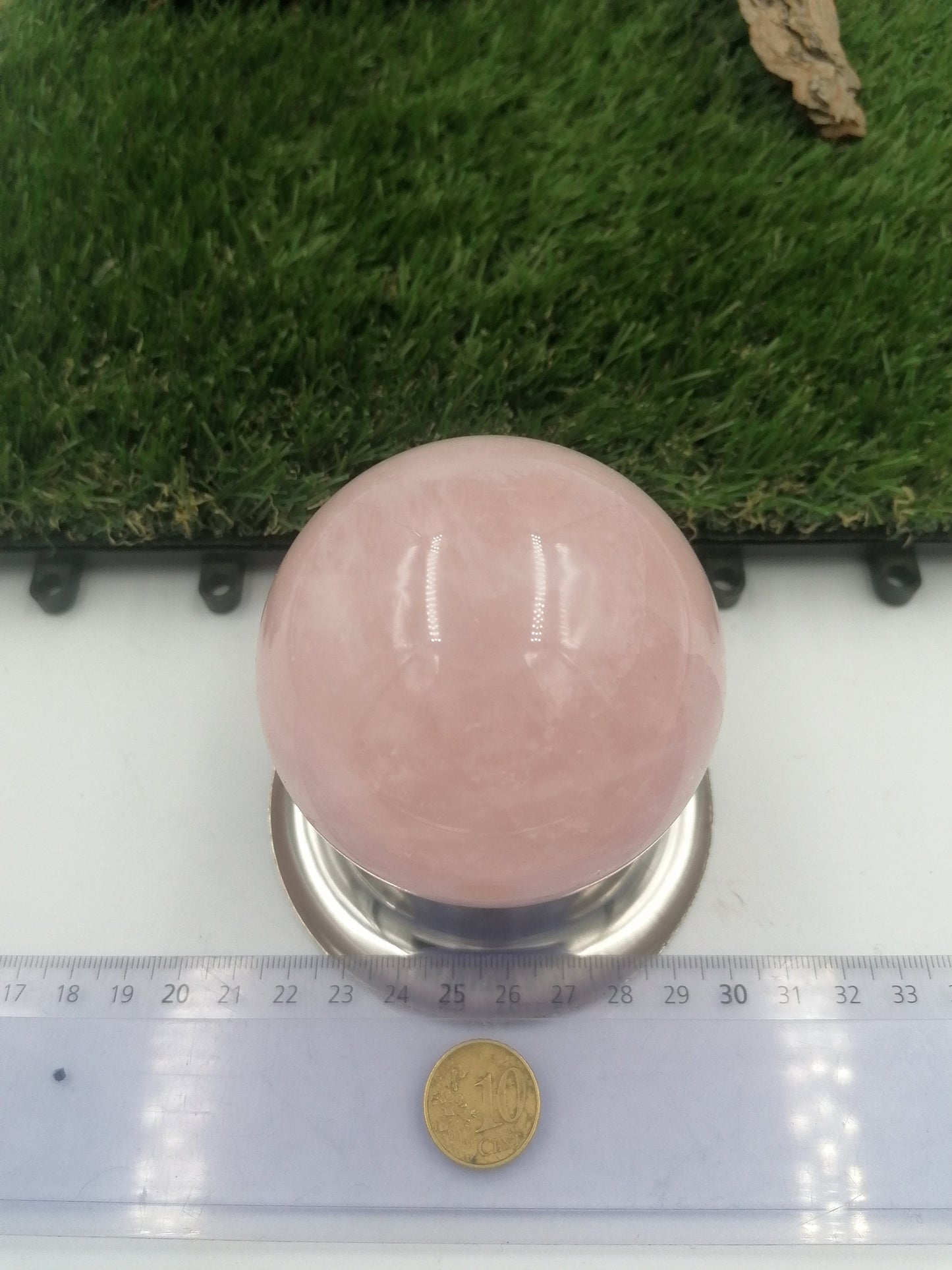 Rose Quartz Crystal Sphere ~ perfect For Crystal Healing, Crystal Grid, Crystal Ball ~ Metaphysical Healing, Meditation