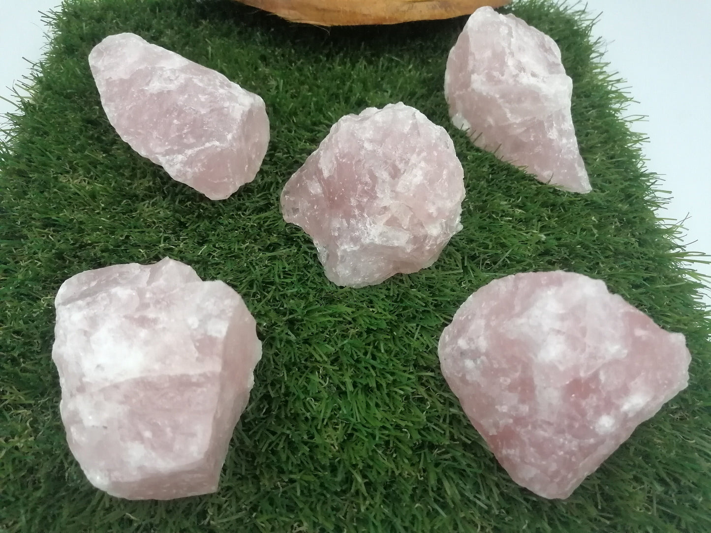 1 piece of crystal pink quartz rough mineral stone love crystals collection piece healing stones