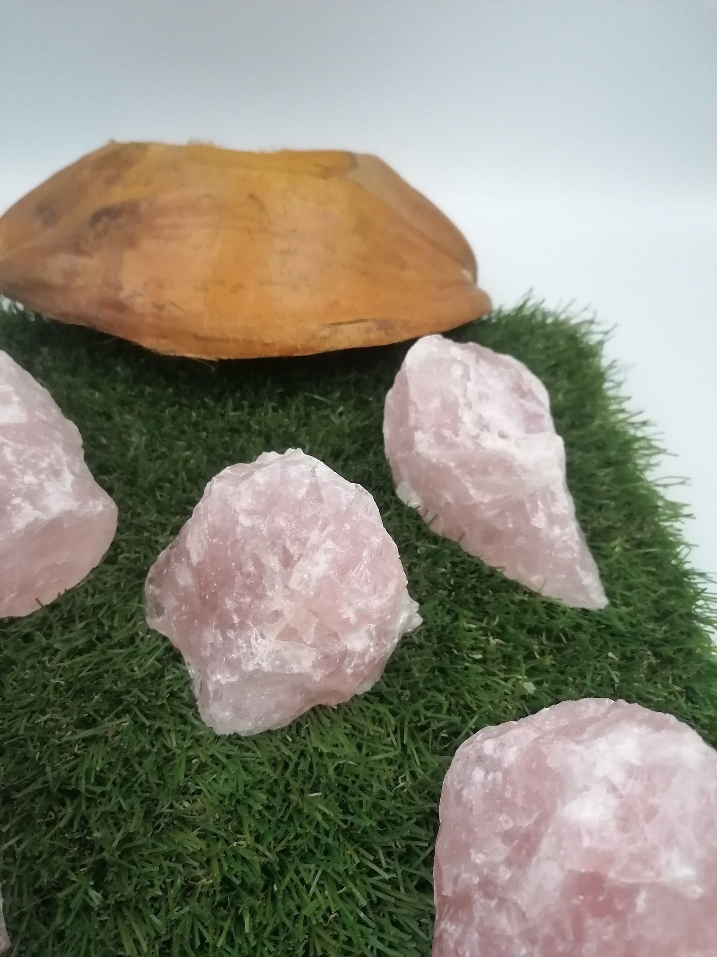 1 piece of crystal pink quartz rough mineral stone love crystals collection piece healing stones