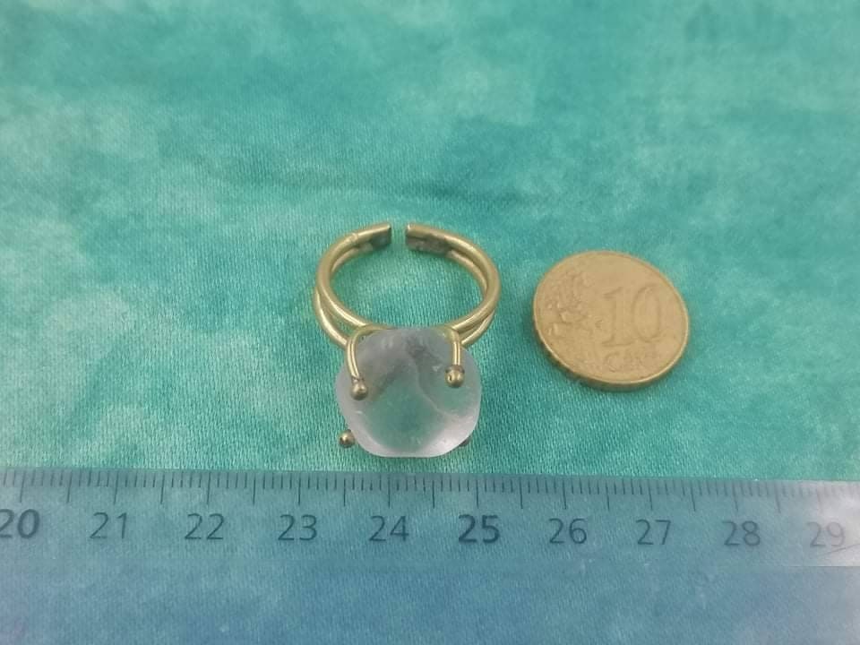 Clear Quartz Crystal Ring Handmade