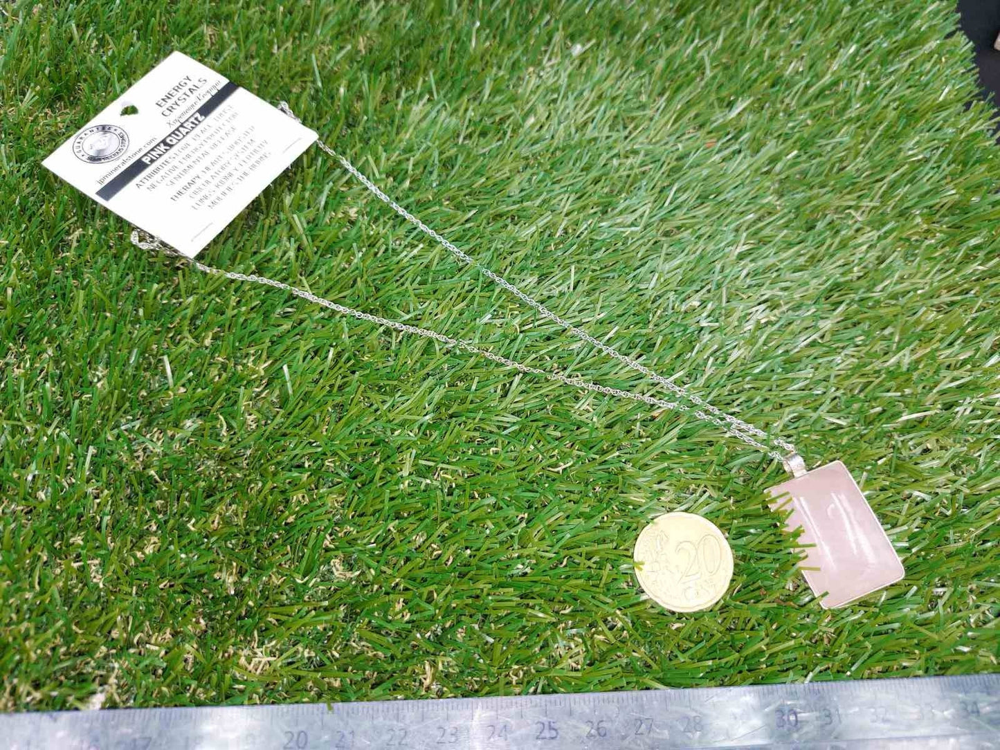 High Quality Crystal Pink Quartz Leopard Necklace Cabochon Cut Sterling Silver 925 Bezel Pendant