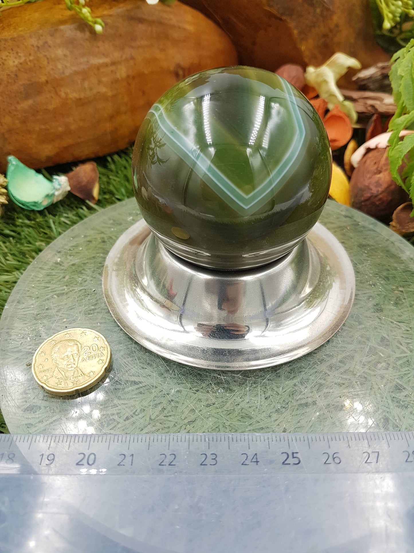 Crystal Green Quartz Sphere ~ perfect For Crystal Healing, Crystal Grid, Crystal Ball ~ Metaphysical Healing, Meditation