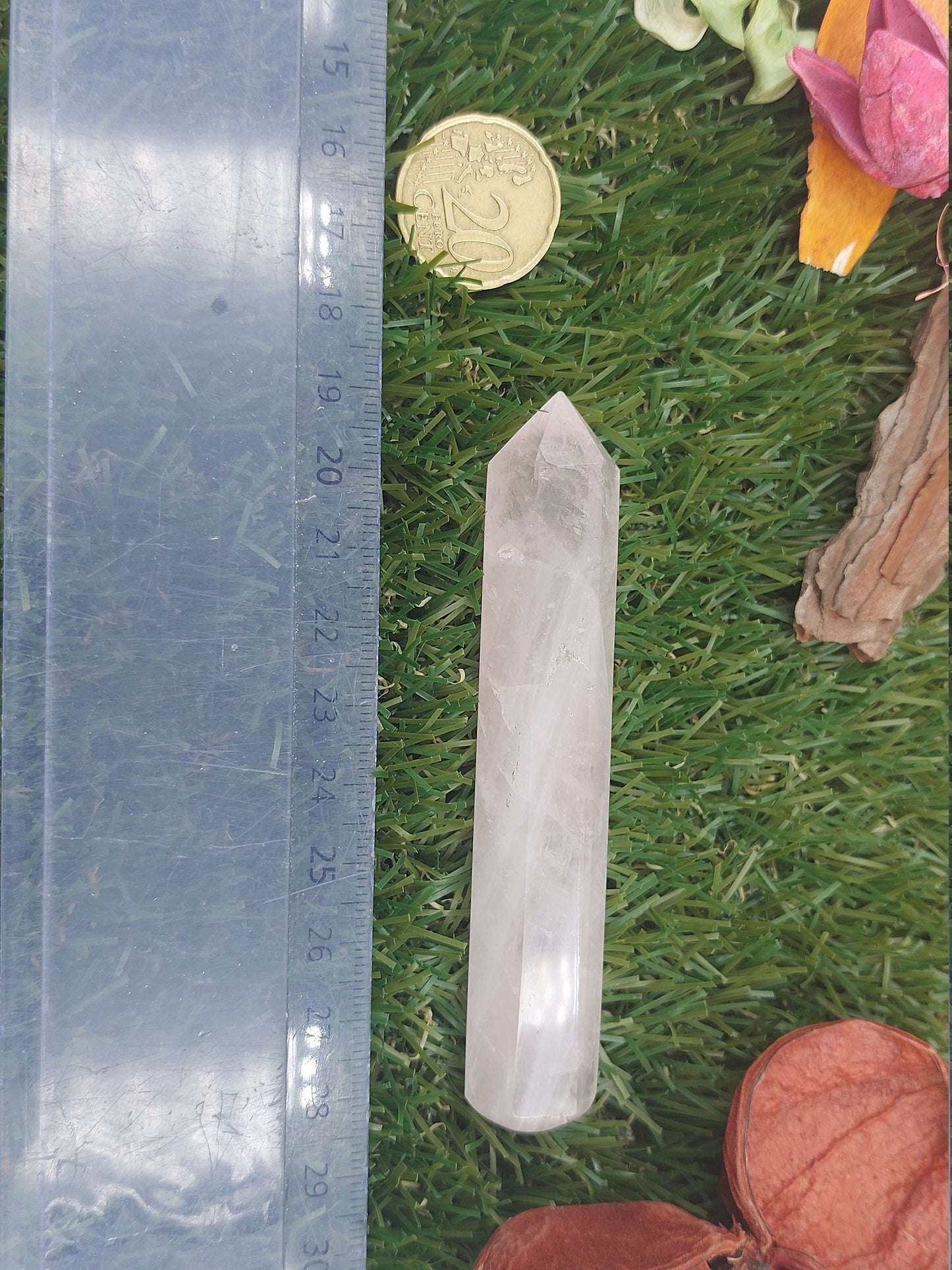 Natural Pink Quartz Crystal Wands - Yoni Massage