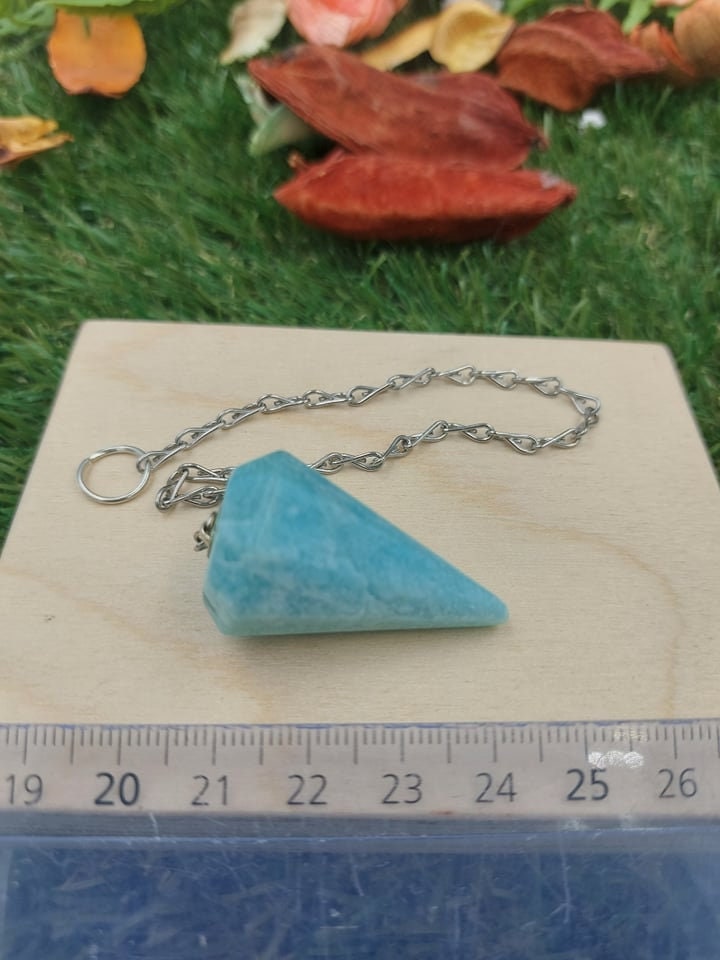 Amazonite Crystal Pendulum