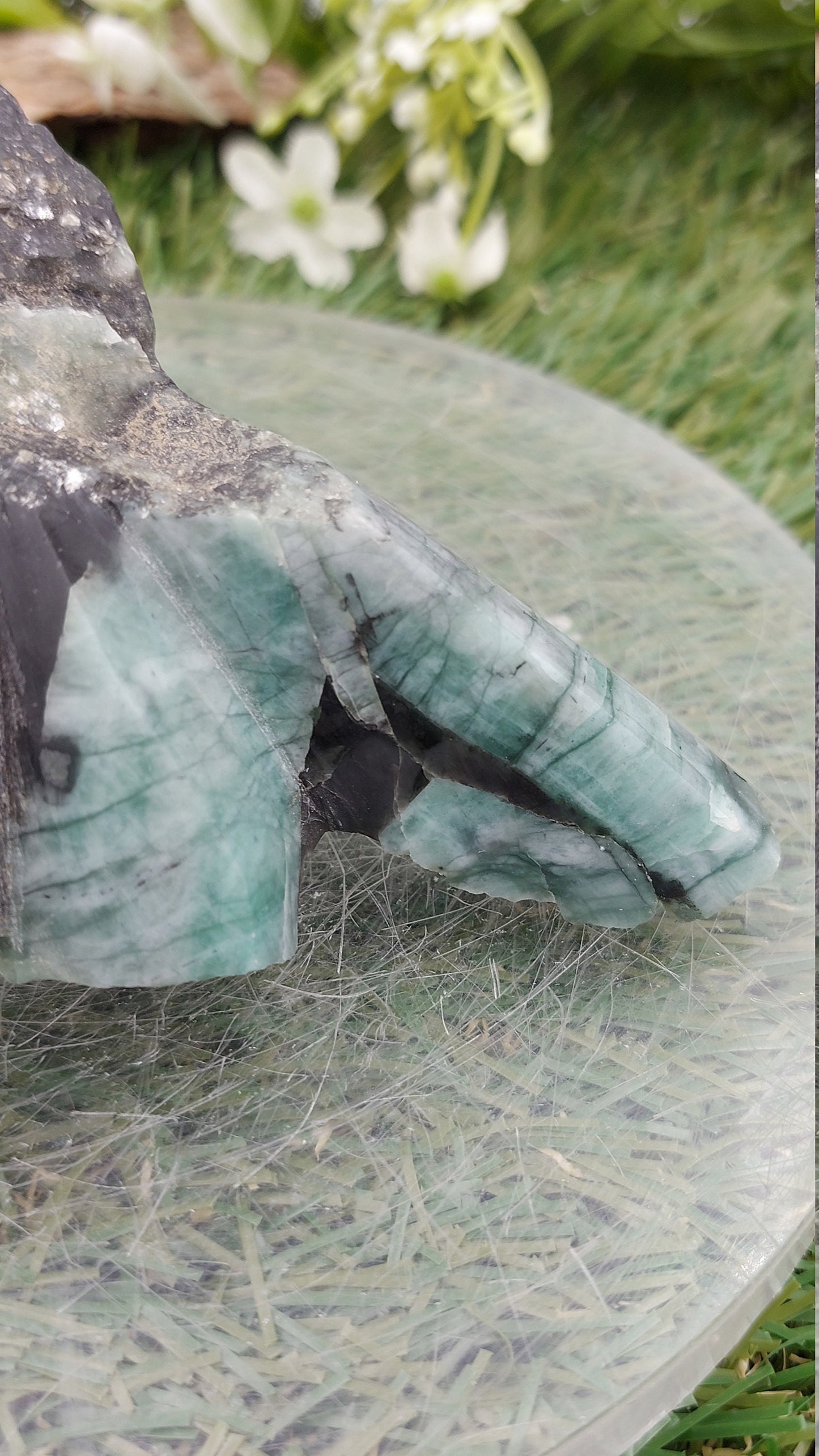 Collector's Piece Polished Emerald - Home Decor - Feng Shui - Protection - Meditation