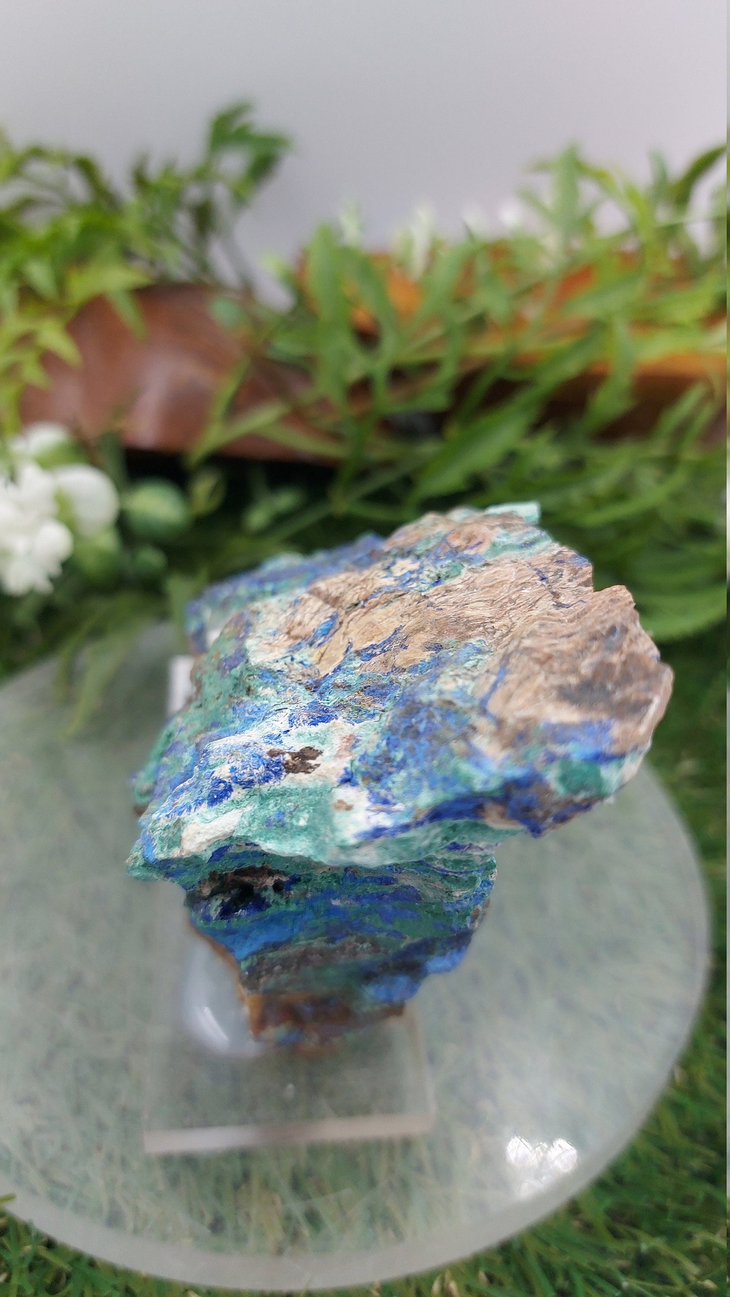 Greek Azurmalachite (Malachite with Azurite) Rough Mineral from Lavrio - UNIQUE - HEALING