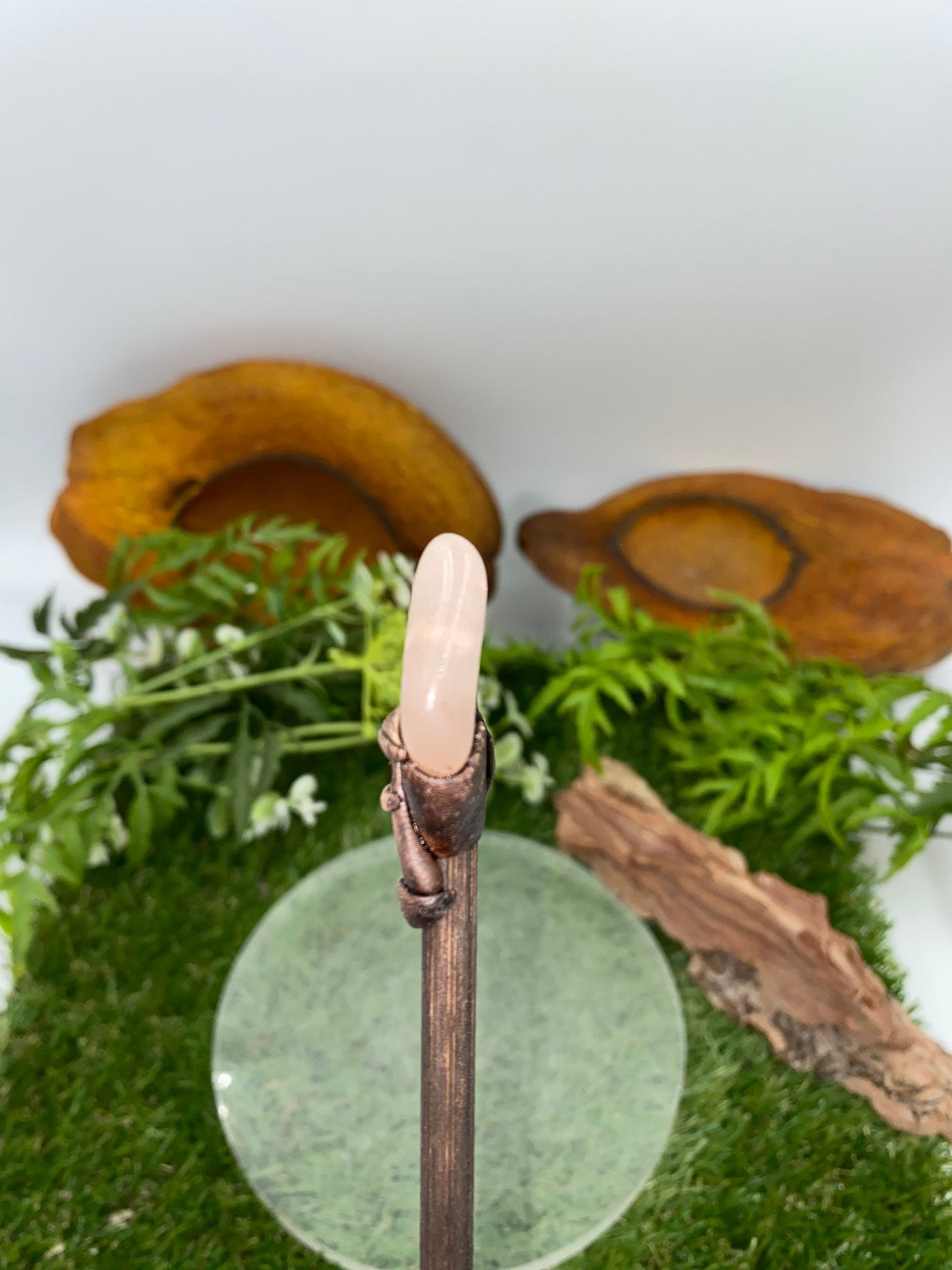 Natural Crystal Rose Quartz Wand -Fairy wand-Wizard wand-Nature Wand Healing Crystal Zodiac Mineral Stone