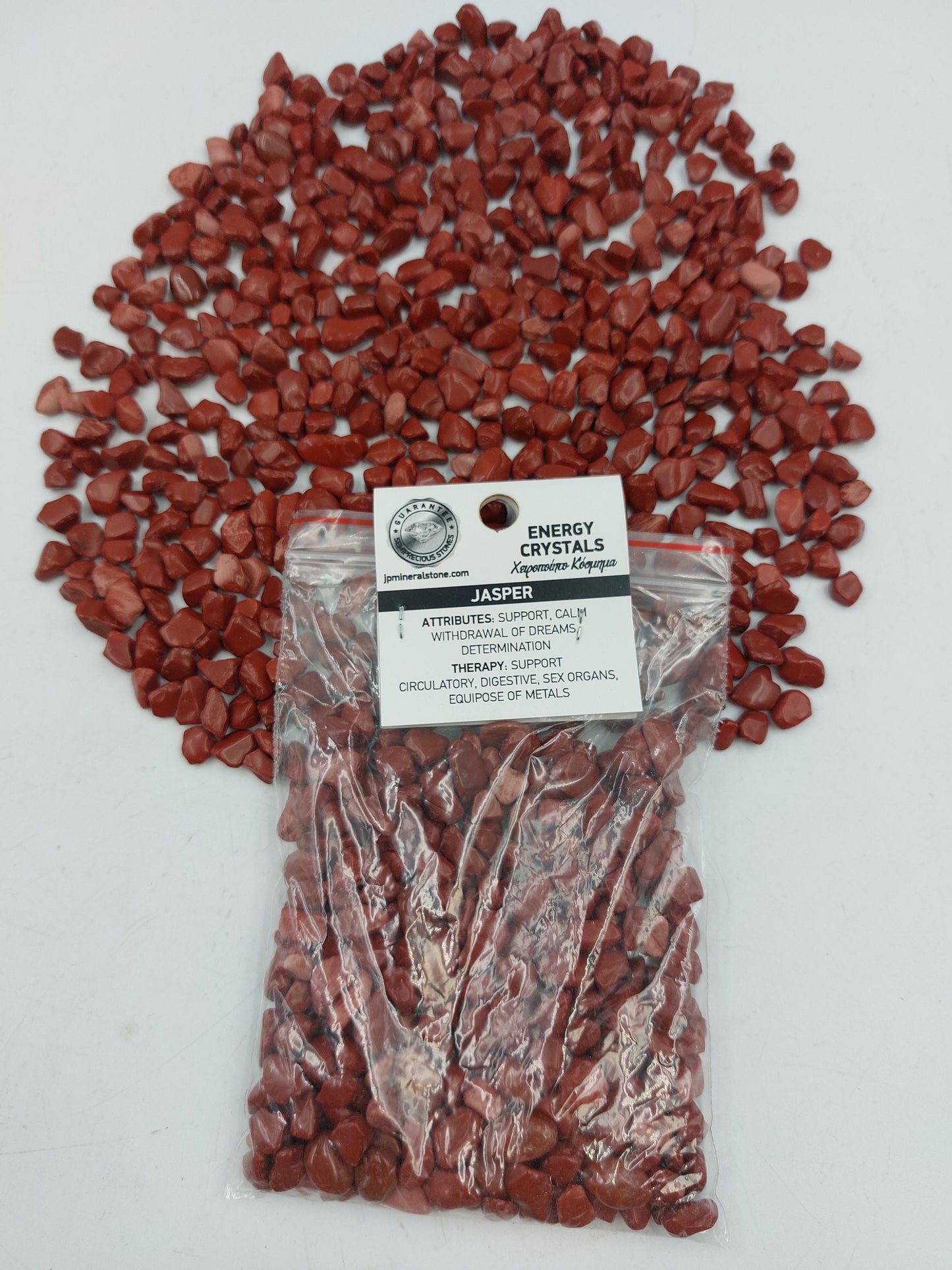 Jasper Polished Crystal Chips, Tumbled Healing Gemstone, New Age Polished Semi-Precious Rocks