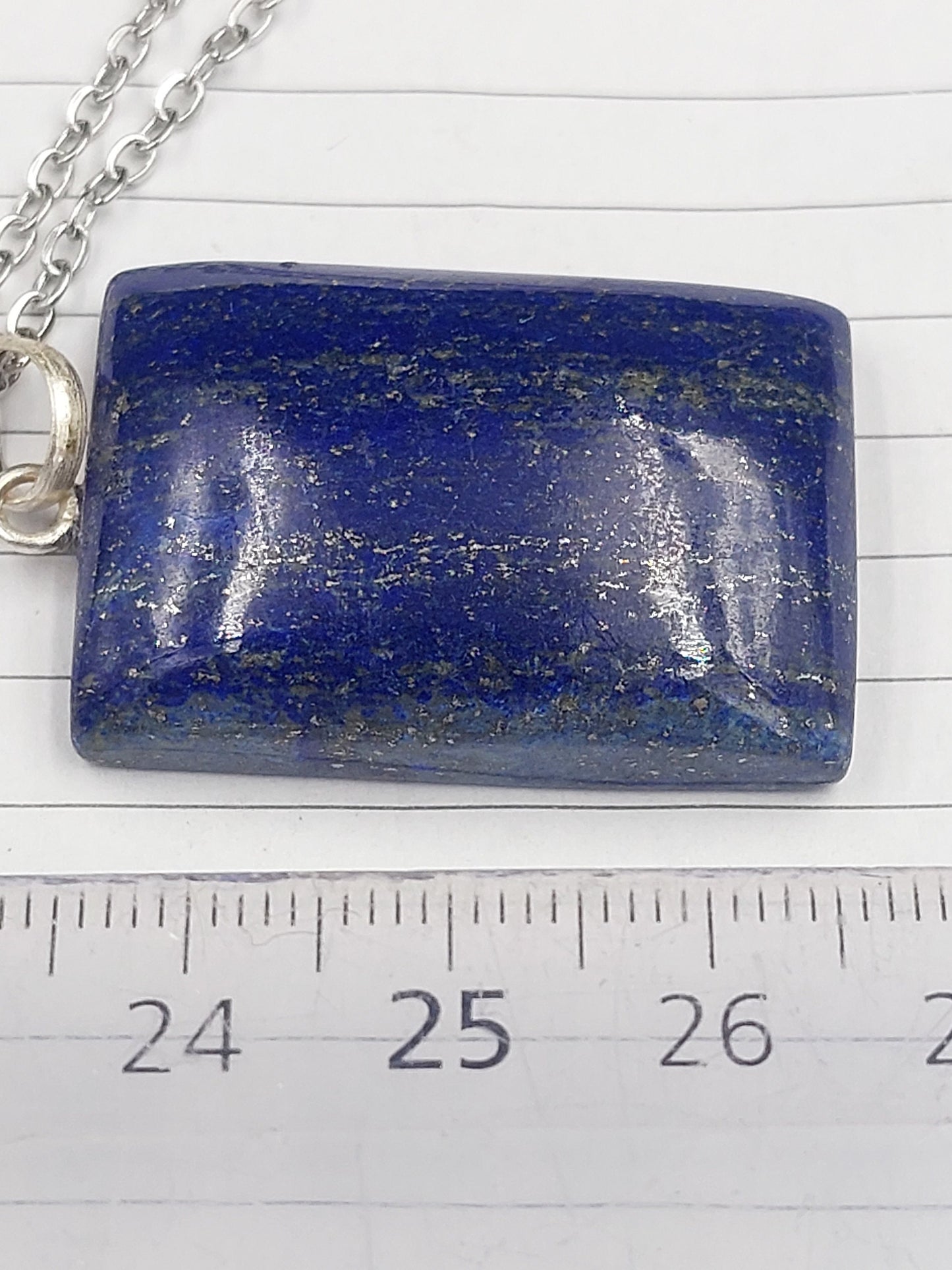 Lapis Lazuli Crystal Necklace Silver 925