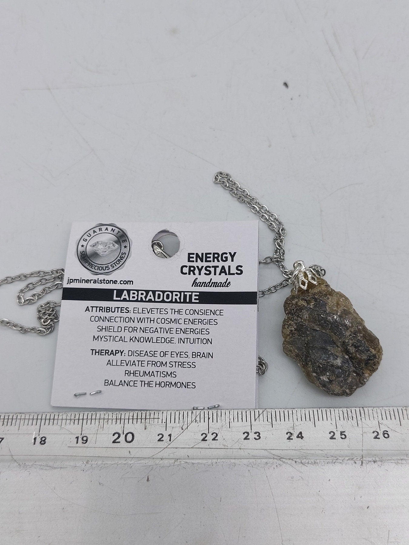 Natural Labradorite Crystal Necklace