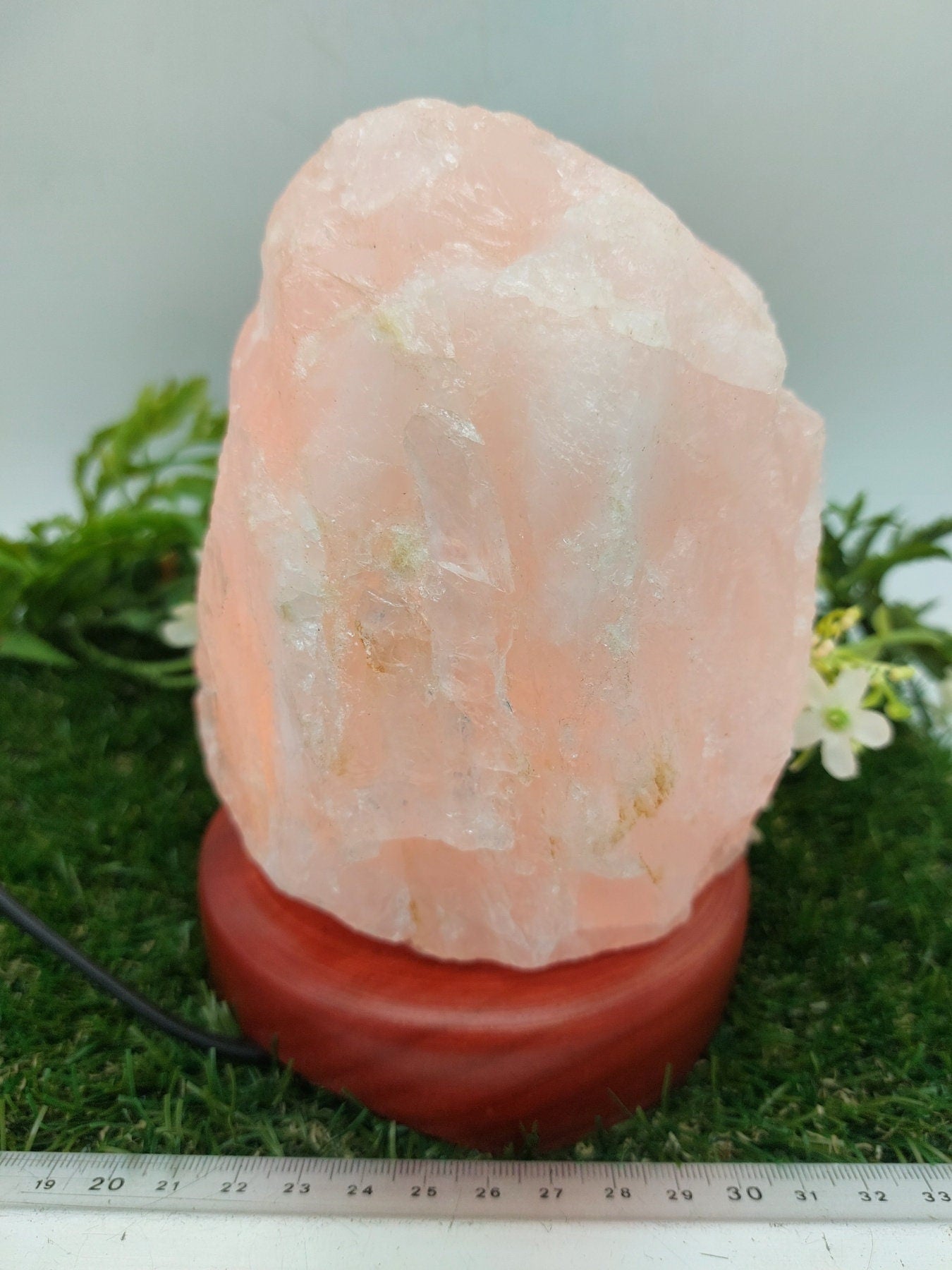 Rose Quartz Light Decor,Natural Crystal Lamps Decor,Wedding Decor,Home Lighting Decor,Healing Crystal Chakra Light,Birthday Gifts