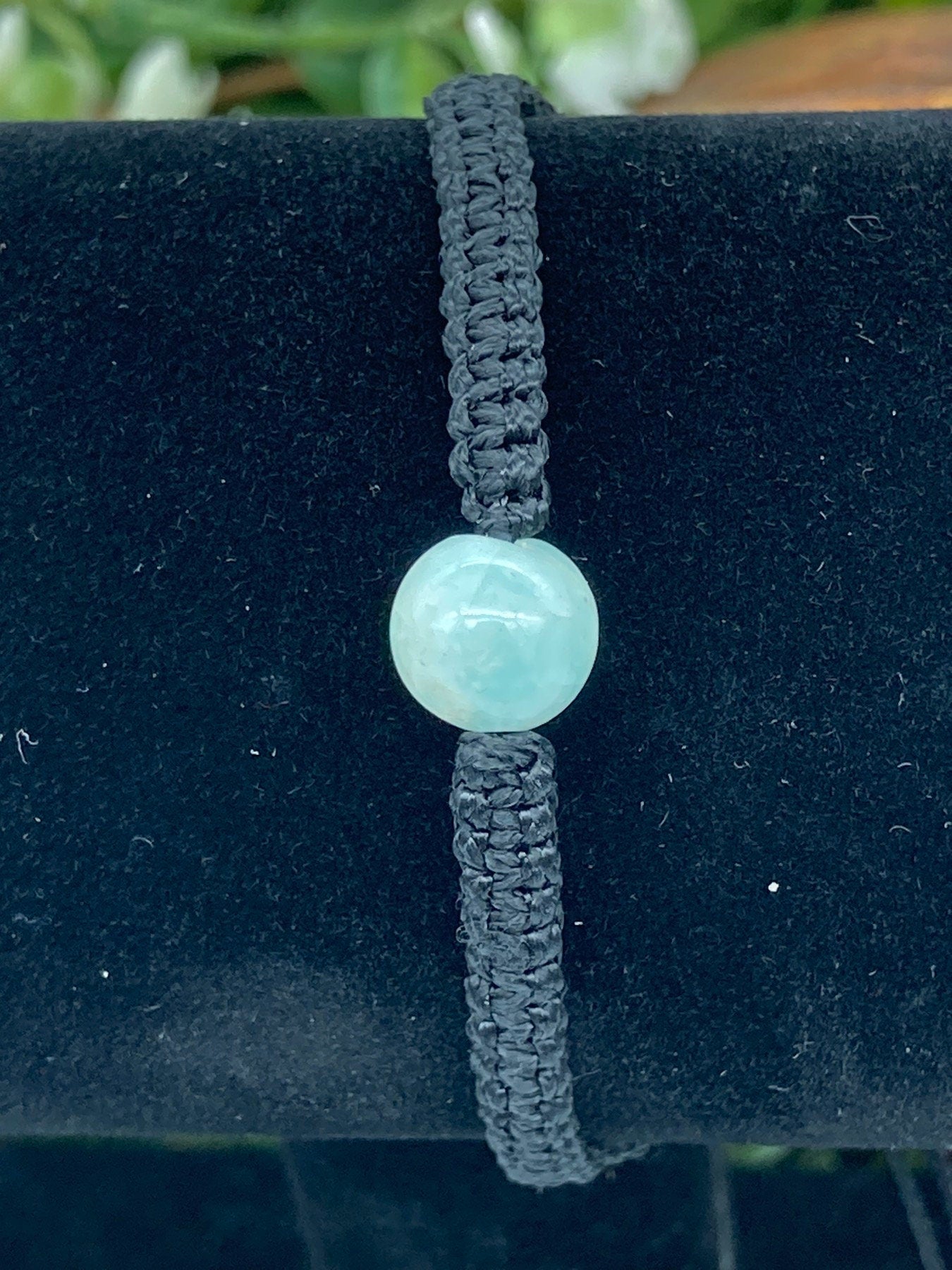 Amazonite Bead Simple Macrame Bracelet