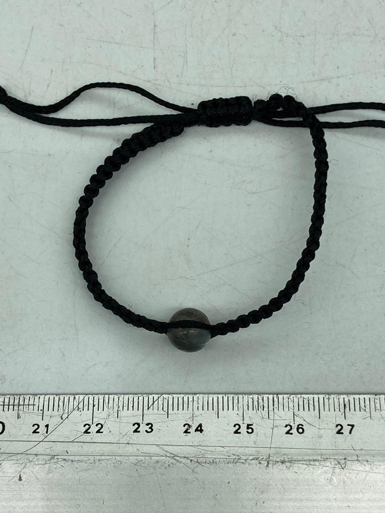 Labradorite Crystal Bead Bracelet