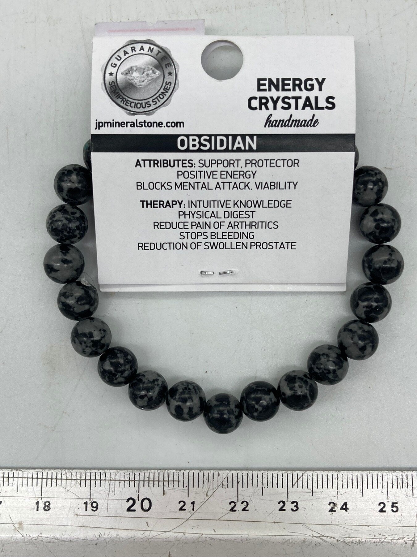 Snowflake Obsidian Natural Crystal 8MM Beads Bracelets, Wrist Bracelet, Strechy Bracelet, Beaded Bracelet, Hand Made Gift, Crystal Bracelet