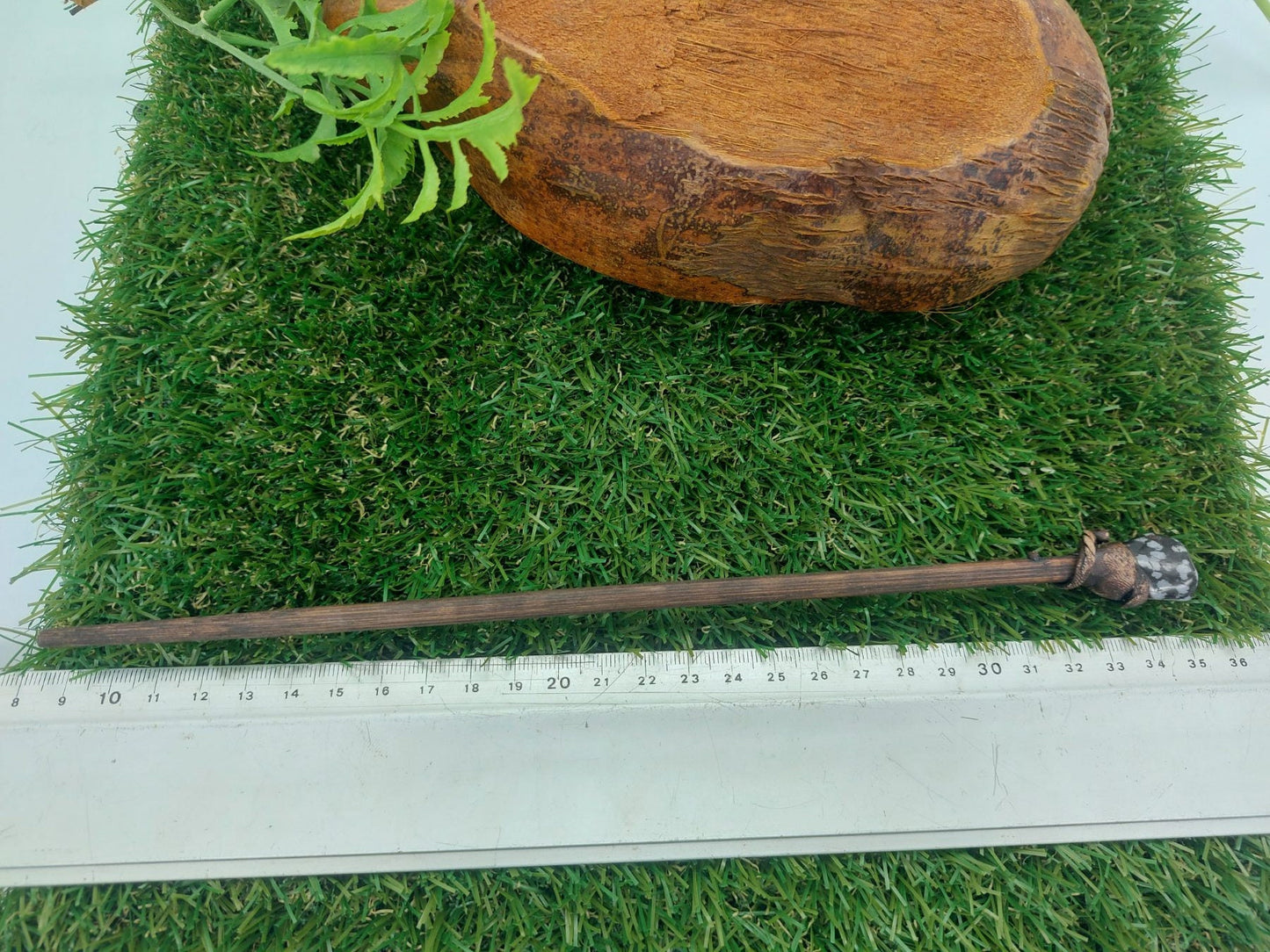 Snowflake Obsidian Crystal Wand -Fairy wand-Wizard wand-Nature Wand Healing Crystal Zodiac Mineral Stone