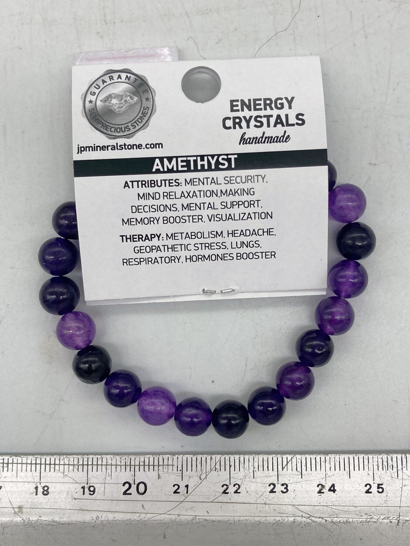 Amethyst Crystal Beaded Bracelet