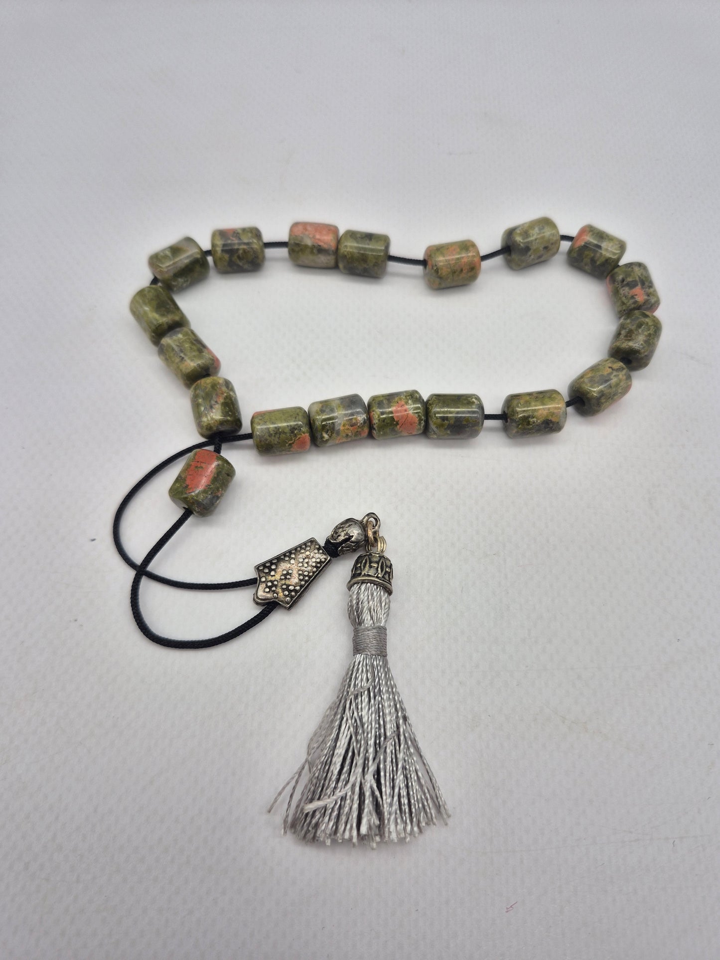 Unakite Crystal Handmade Worry beads - Greek kompoloi