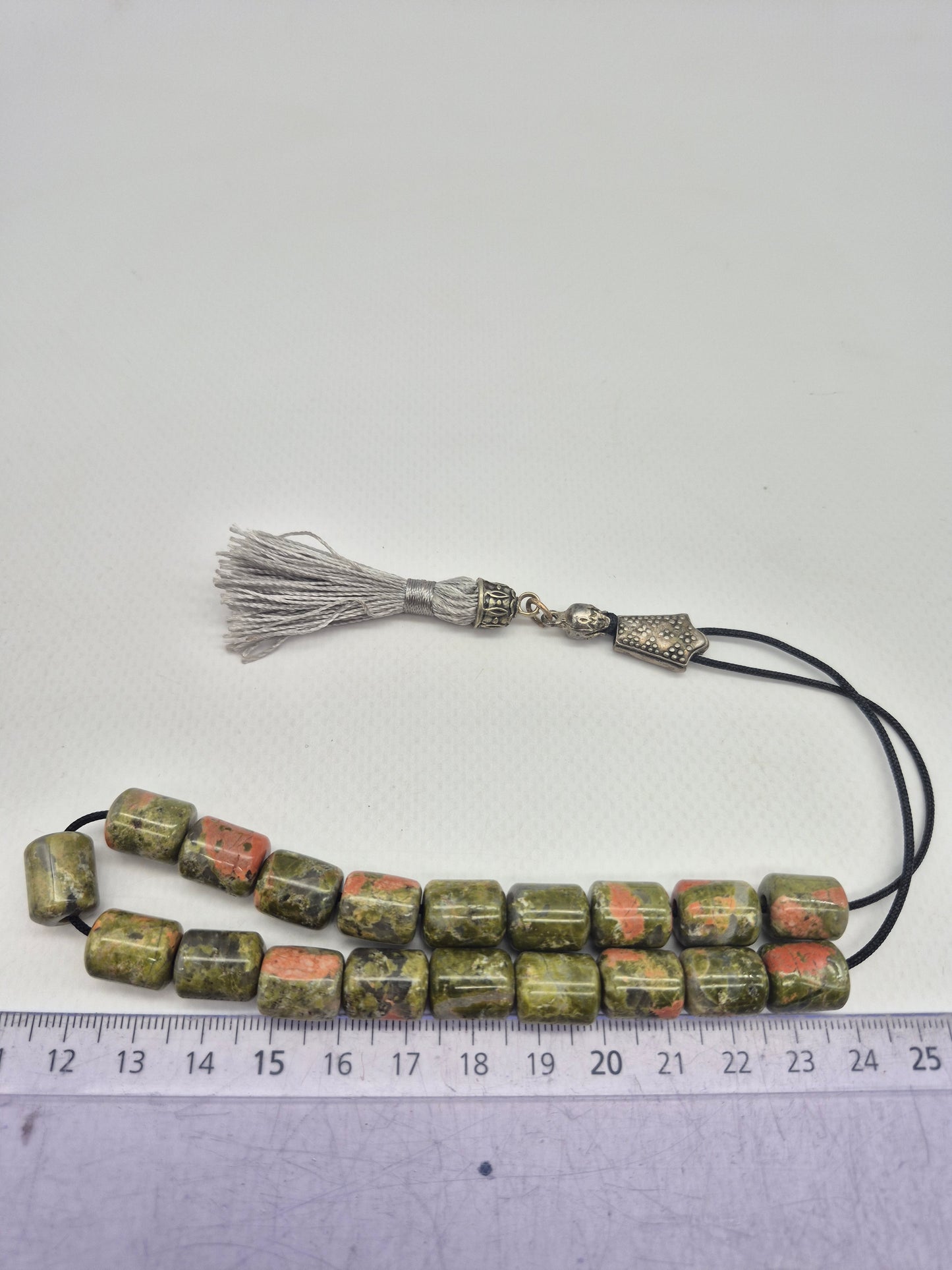 Unakite Crystal Handmade Worry beads - Greek kompoloi