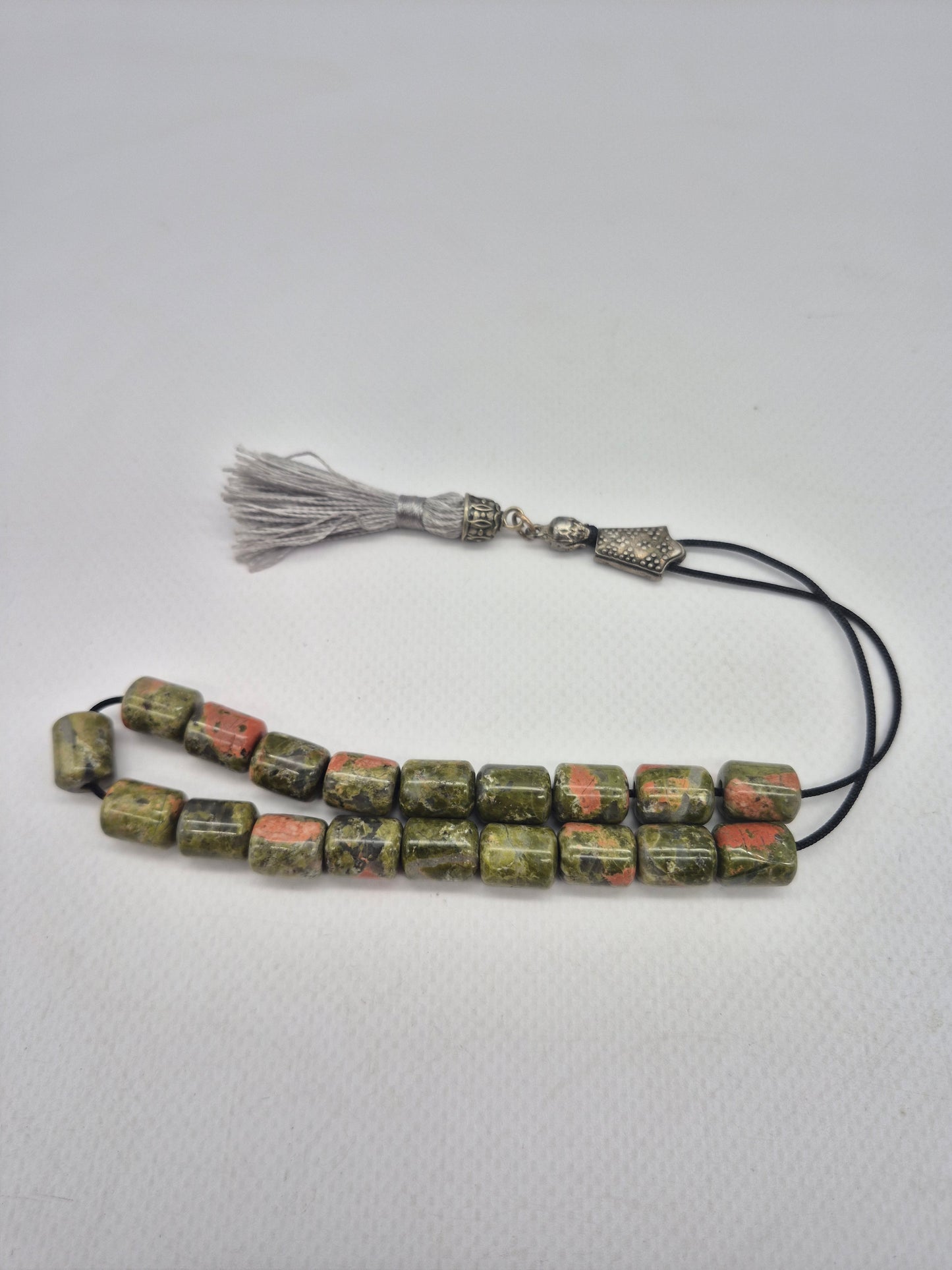 Unakite Crystal Handmade Worry beads - Greek kompoloi